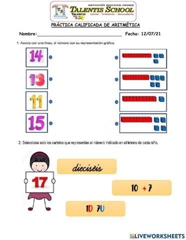 Números hasta el 19