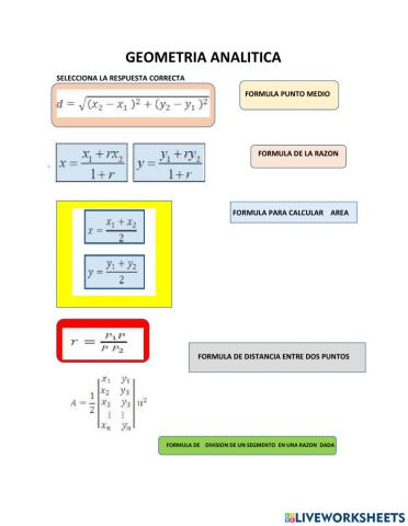 Identificando formulas