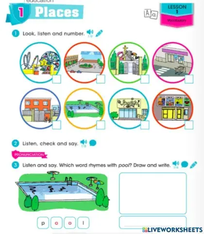 Wah 2 places workbook lesson 1