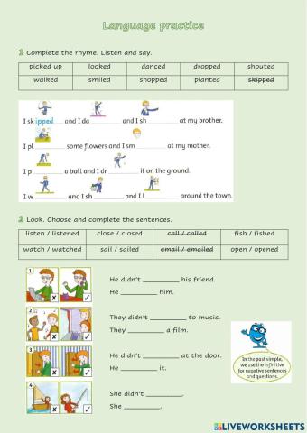 Regular verbs