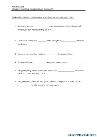 Membuat dan menghidang minuman berkhasiat