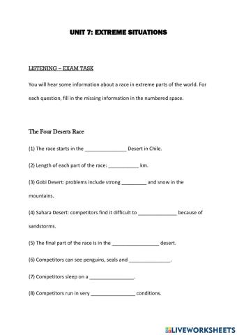 Close-Up Unit 7 - Listening