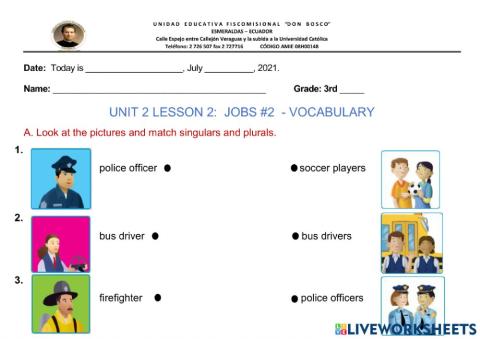 Jobs 2-vocabulary