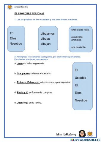 El pronombre personal