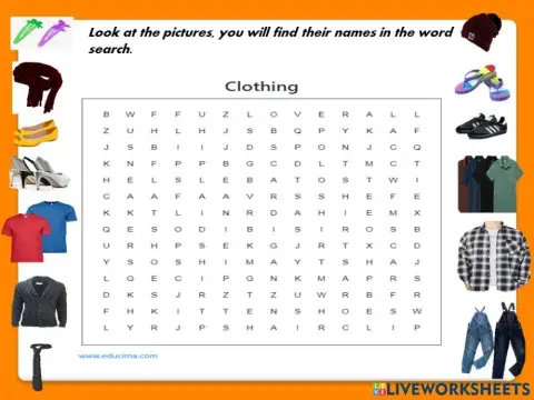 Vocabulary: Clothing,Shoes and Accessories