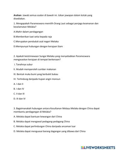 Bab 5: Kesultanan Melayu Melaka