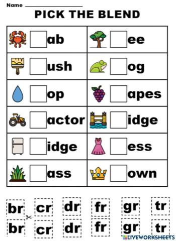 Phonics beginning blends