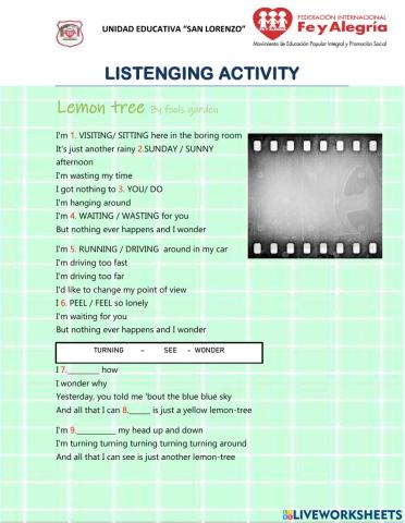 Listening activity