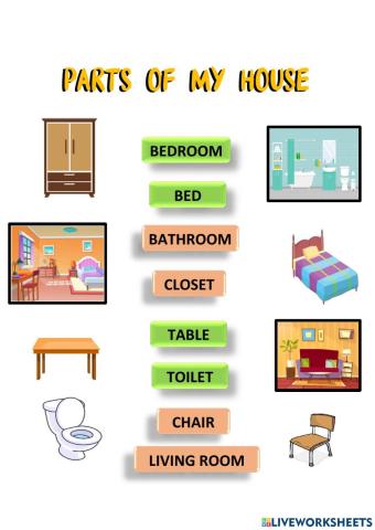 Parts of my house and furniture