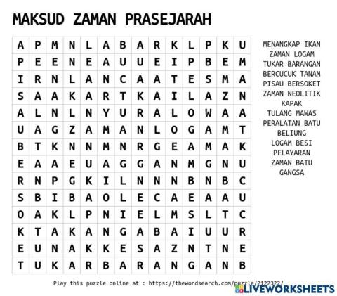 Zaman prasejarah