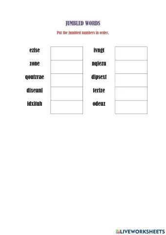 French numbers 11-20