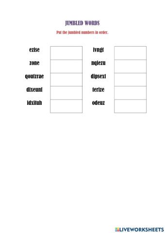 French numbers 11-20