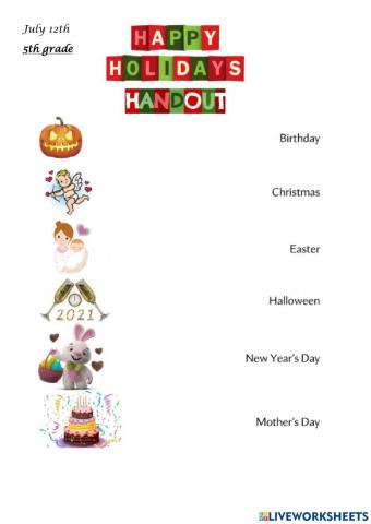 July 12th: Celebrations