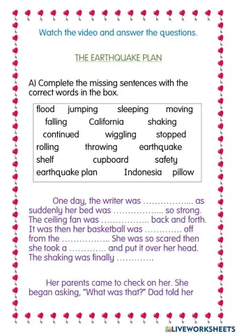 The Earthquake Plan