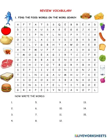 Review vocabulary ACADEMY STARS 4