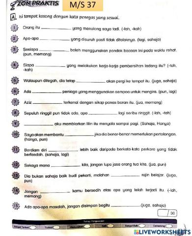 Tahun 6 BM Kata Penegas ms37-38