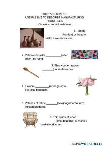 Passive to describe manufacturing processes