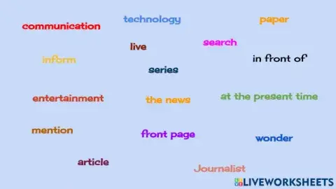 Vocabulary Builder - breaking news