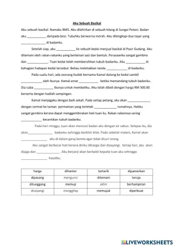 Melengkapkan karangan