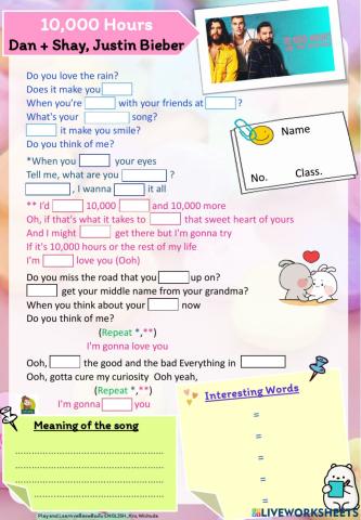 10,000 hours-Fill the lyrics