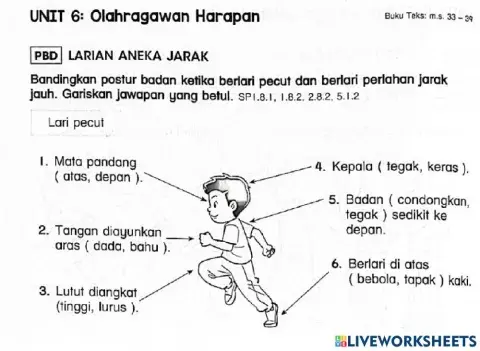 Pj tahun 3 : lari pecut