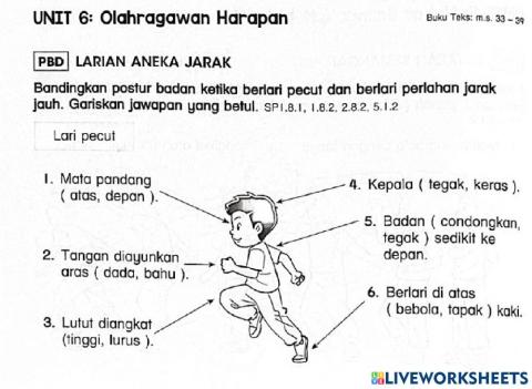 Pj tahun 3 : lari pecut