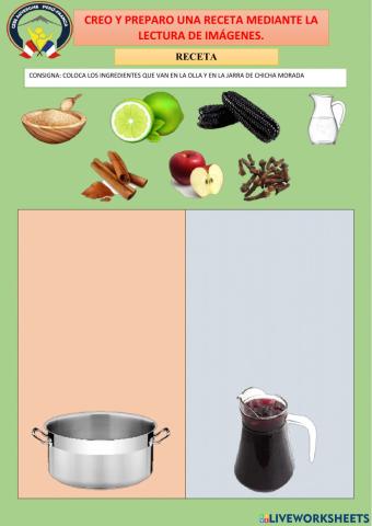 Creo y preparo una receta mediante la lectura de imágenes