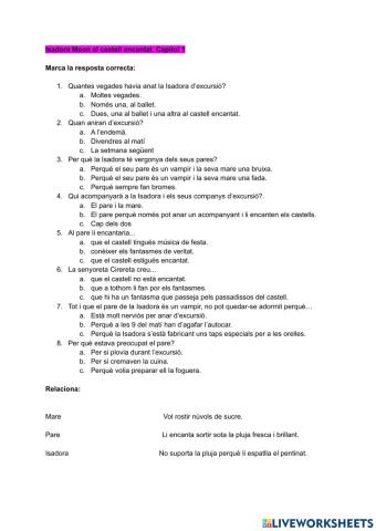 Isadora Moon al castell encantat cap 1