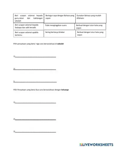 Kemahiran Bersosialisasi