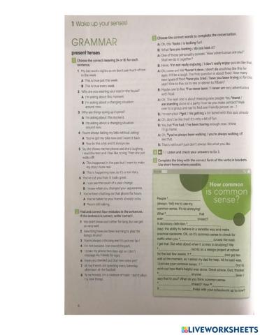 Gold b2-grammar unit 1