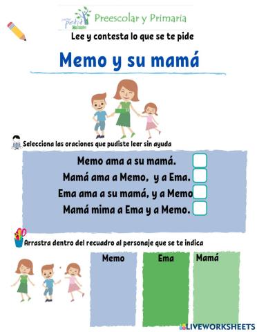 Primera lectura -letra M