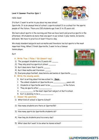 Level 4 Practice quiz 1 summer