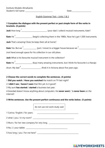 English Grammar Test