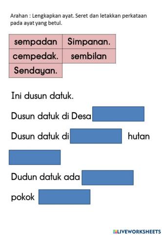 Perkataan KVK+KV+KVK