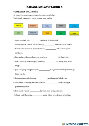 Bahasa Melayu Tahun 5