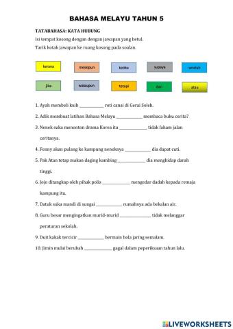 Bahasa Melayu Tahun 5