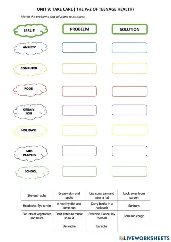 Pulse Unit 9 - Take Care (The A-Z of Teenage Health)