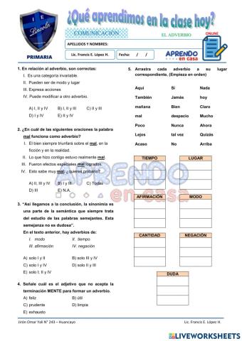 Practica de adverbio