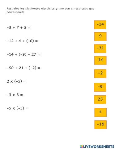 Ejercicios conjunto Z
