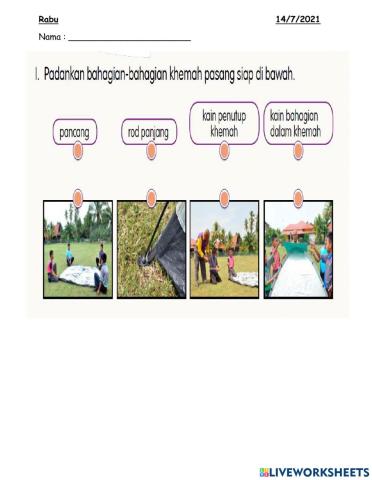 Pj tahun 4 peralatan khemah