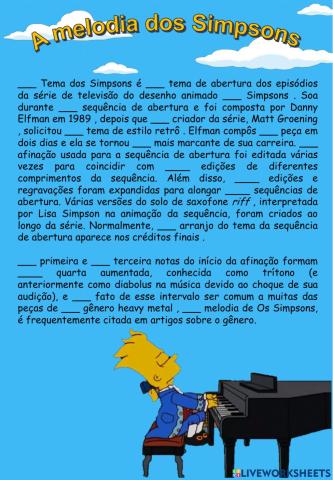 A melodia dos Simpsons