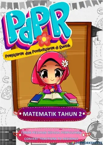 Tukar pecahan kepada perpuluhan