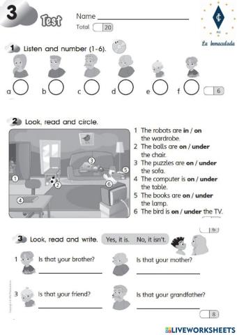 English test Smart Junior 2