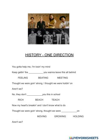 History - one direction