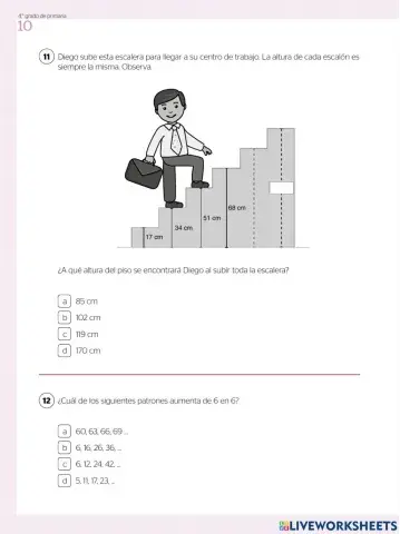 Prueba de diagnostico Matematica párte 2