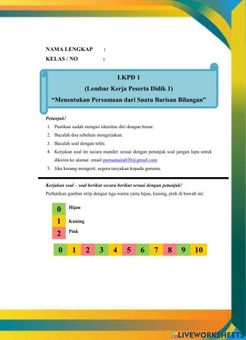 LKPD 1 Pola Bilangan Revisi 1