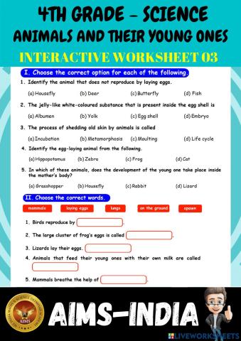 4th-science-ps03-animals and their young ones