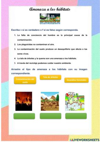 Amenaza a los hábitats