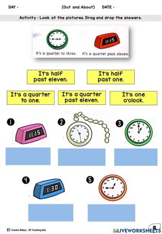 Out and About (Drag and Drop)