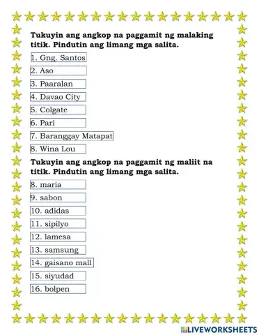 Malaki at Maliit na titik